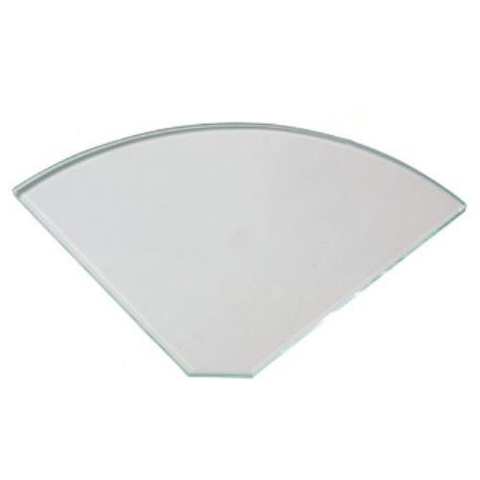 10mm Toughened Glass Corner Shelf    RADIUS SHELVES