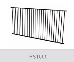 Homesafe Aluminium Flat Top Pool Fence Panel - 2400 x 1200mm PRIMROSE