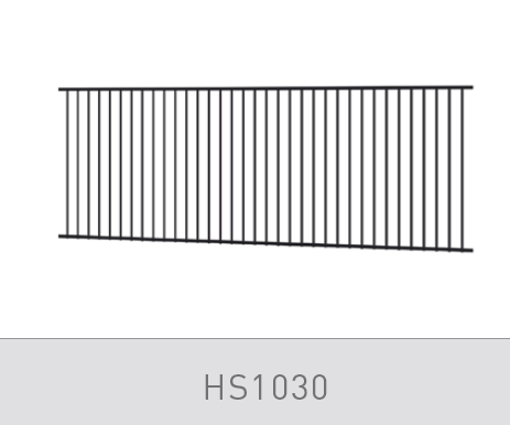 Homesafe Aluminium Flat Top Pool Fence Panel - 3000 x 1200mm SATIN BLACK