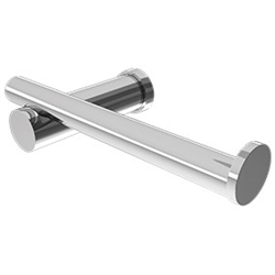 Pillar Toilet Roll Holder ROUND PROFILE, Chrome, Brushed Gold, Black, White - Image 5