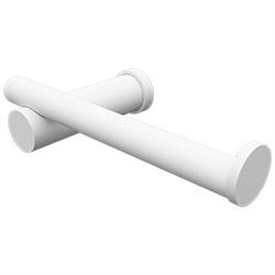 Pillar Toilet Roll Holder ROUND PROFILE, Chrome, Brushed Gold, Black, White - Image 6