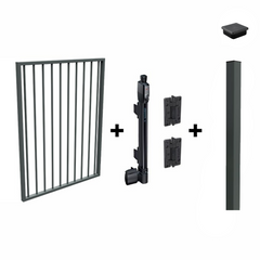 Pool Safe Gate Kit - Pool Gate Package - with latch post (2.1m) to concrete inground