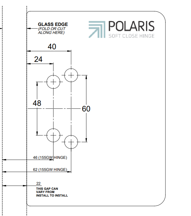 POLARIS 155 SOFT CLOSE RETROFIT HYDRAULIC HINGE GLASS WALL / SQUARE POST REPLACE OLD SPRING HINGES