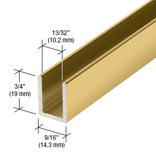 Anodised Gold Shower Screen Channel for 10mm Glass