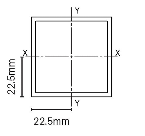 Aluminium BATTEN EXTRUSIONS - 45mm x 45mm rail