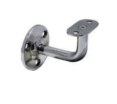MOD 50 - ROUND 316 STAINLESS STEEL WALL SUPPORT FIXED FLAT SADDLE