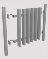 Aluminium Horizontal Bracket - Pack of 2 - Includes 8x Tek Screws