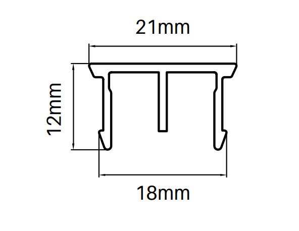 Aluminium Post infill for semi frameless pool fence posts - Image 8