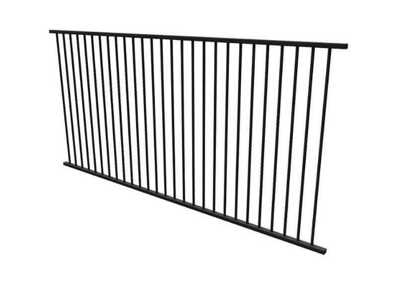 Panel + Fittings Package Deal - Pool Fence Panel PLUS Fittings Set - Aluminium. - 2.45m x 1.2m high - Image 3