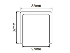 Heavy duty U channel top/bottom frame 5000MM LONG