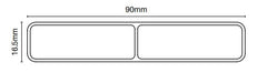 Alumawood 90mm x 16mm slat with centre web 5800MM LONG