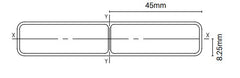 Alumawood 90mm x 16mm slat with centre web 5800MM LONG