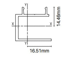 Alumawood Slat Side frame 5800MM LONG