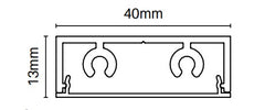 Alumawood Timber Look Centre support rail 5800MM LONG