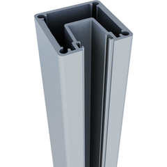 One Way - Aluminium semi frameless pool fencing / balustrade post