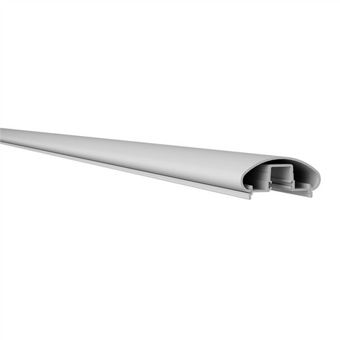 5800mm - Aluminium Oval Handrail with Channel Insert