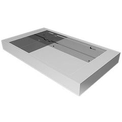 Stainless Steel Shower Shelf Dish SQUARE EDGE Polished or Satin finishes aero