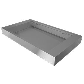 Stainless Steel Shower Shelf Dish SQUARE EDGE  Polished or Satin finishes aero