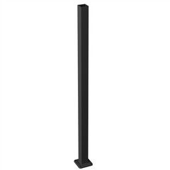 50mm x 50mm Aluminium Post with Base Plate - 1050mm H