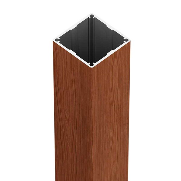 Alumawood timber look, Aluminium Post, 50x50mm Full Post - 2400MM, 5800MM LONG