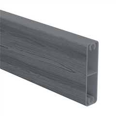 Alumawood Timber Look slat, 65mm x 16.5mm gate slat with centre web & 2x screw flutes 5800MM LONG