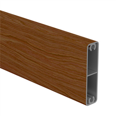 Alumawood Timber Look slat, 65mm x 16.5mm gate slat with centre web & 2x screw flutes 5800MM LONG