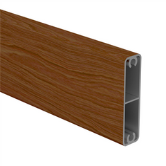 Alumawood Timber Look slat, 65mm x 16.5mm gate slat with centre web & 2x screw flutes 5800MM LONG