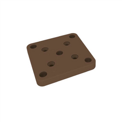 Alumawood Terrain Colour 50x50mm post base plate set POWDER COATED ALUMINIUM