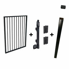 Pool Safe Gate Kit - Pool Gate Package - with latch post (2.1m) to concrete inground