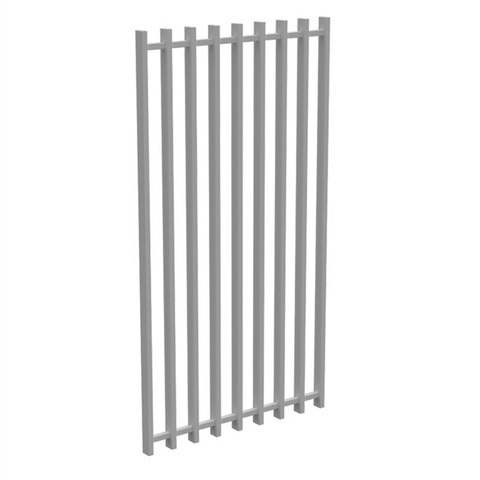 BARR 50 x 25 Aluminium Blade Gate – 1800mm H x 975mm W - White / Black, Pool Safe, Batten Gate