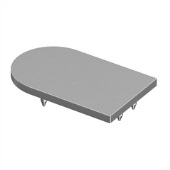 Batten End Cap - 65mm x 40mm for Curved Battens