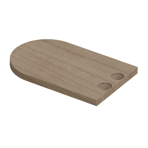 Batten End Plate - 65mm x 40mm for Curved Battens