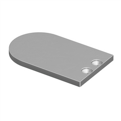 Batten End Plate - 65mm x 40mm for Curved Battens