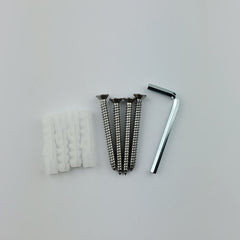 FORGE SHOWER HINGE GLASS TO WALL EXTENDED PLATE 90 Degrees - Chrome