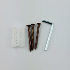 FORGE Rose Gold / Copper Shower Screen Hinge, Glass to Wall L-SHAPE 90 Degrees 10mm glass - Rose Gold
