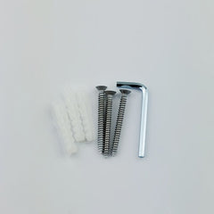 FORGE WHITE SHOWER HINGE GLASS TO WALL L-SHAPE 90 Degrees 10mm glass - Matt White