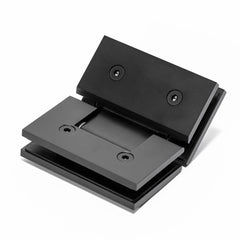 FORGE SHOWER HINGE GLASS TO GLASS 135 Degrees 10mm glass - Matt Black