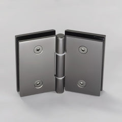 FORGE SHOWER HINGE GLASS TO GLASS BIFOLD 10mm glass - Gunmetal Grey