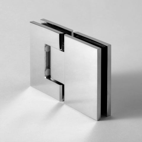 FORGE SHOWER HINGE MICRO GLASS TO GLASS 180 DEGREE  6mm and 8mm glass