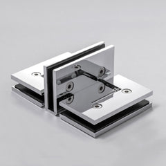 FORGE SHOWER HINGE GLASS TO GLASS BACK TO BACK 10mm glass - Chrome