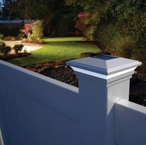 Hampton Solar Light, PVC fence posts