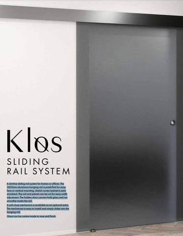 KLOS Sliding Internal Glass Door Hardware Kit,
