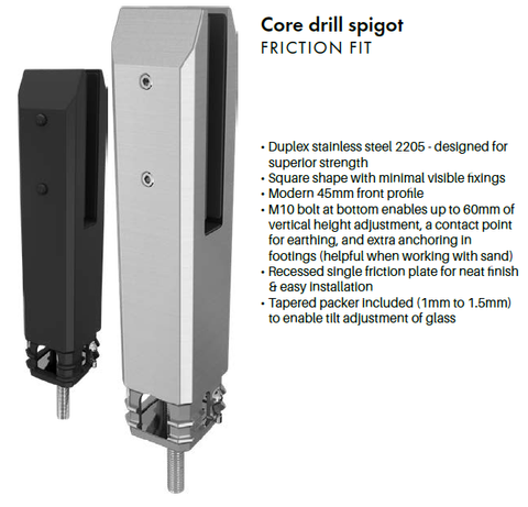 Powder Coated Pool Fence Spigots, Choose colour, Dulux Range