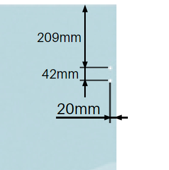 Master range sq. post/wall to glass latch kit SS316