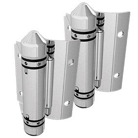 Master Range Hinge Set for Frameless Glass Pool Fence Gate, Self Closing