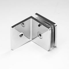 MICRO BRACKET GLASS TO WALL MECHANICAL FIXING 90 Degrees - Chrome