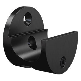 NORSK Wall Mount Rail Clamp - BLACK or SATIN