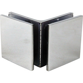 90 Degree Glass to Glass Frameless Shower Screen Bracket - Chrome