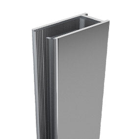 Deep Shower Screen Wall Channel, 2100mm long, For 10mm glass, Extra deep channel