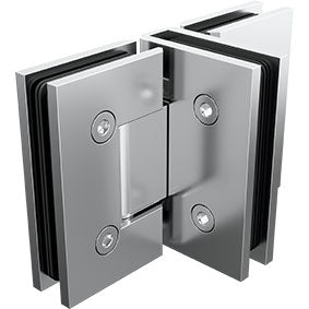 3 way Shower Door Hinge, T style hinge, Chrome or Matt Black